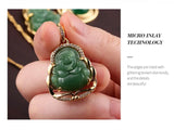 Green Jade Buddha Necklace