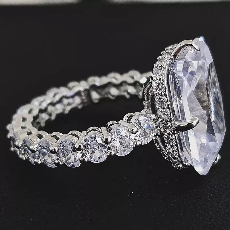 Retro White Gold Ring