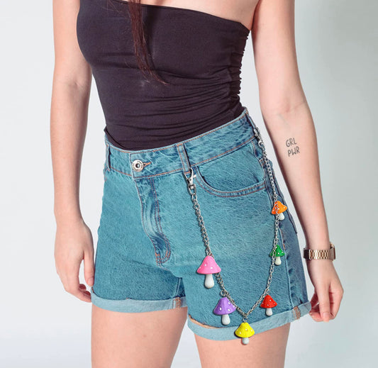 Colorful Mushroom Belt Chain