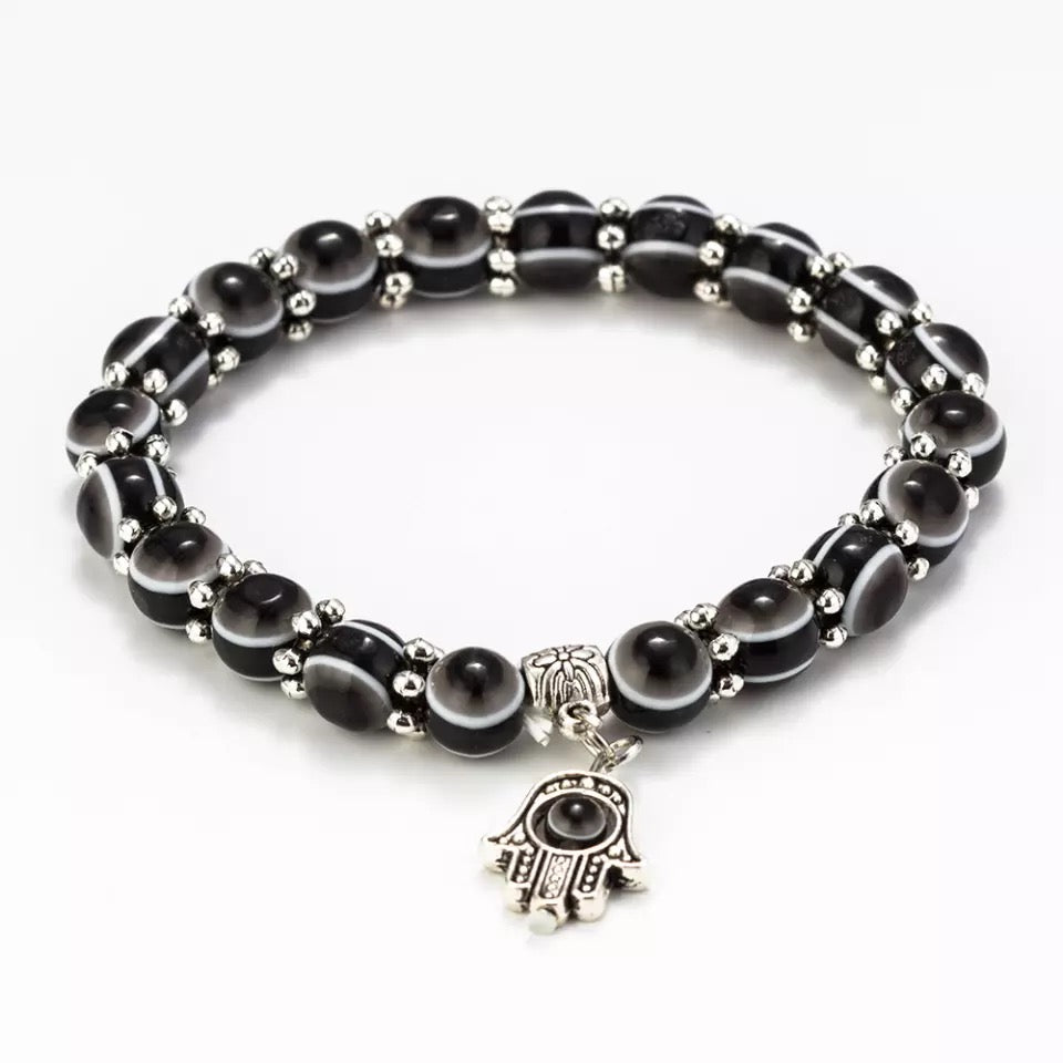 Color Stones Evil Eye Bracelet
