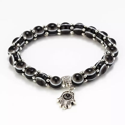 Color Stones Evil Eye Bracelet