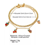 Double Cherry Anklet