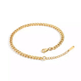 4mm Cuban Chain Anklet