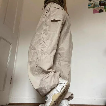 Einfarbige Cargohose