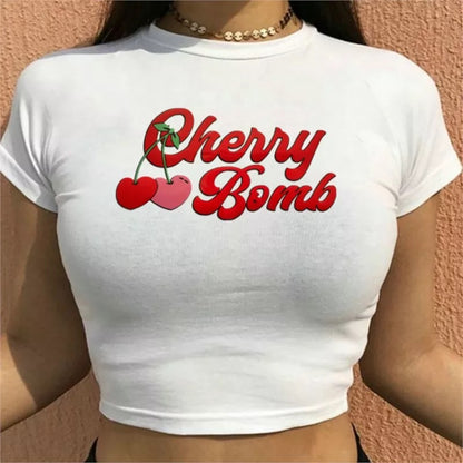 Cherry Bomb Crop T-Shirt