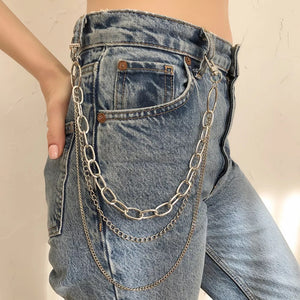 Classic Silver Pant Chain