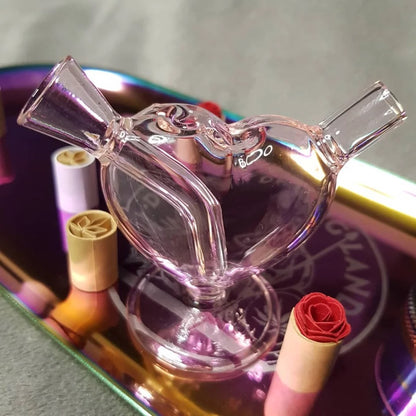 Herz-Glas-Bubbler