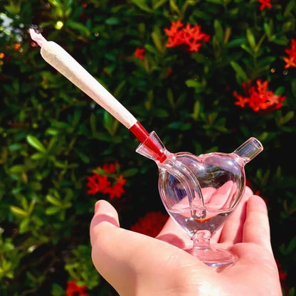Herz-Glas-Bubbler