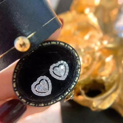 Crystal Crush Heart Studs