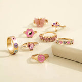 Pink Set Rings