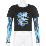 Blue Dragon Top/ SOLD OUT
