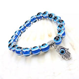 Color Stones Evil Eye Bracelet