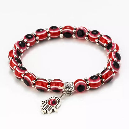 Color Stones Evil Eye Bracelet