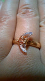 Crescent Moon Crystal Ring