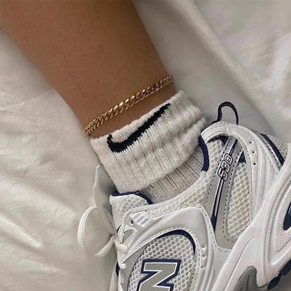 4mm Cuban Chain Anklet