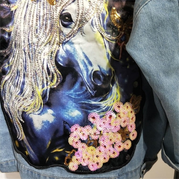 Unicorn Denim Fashion Jacket