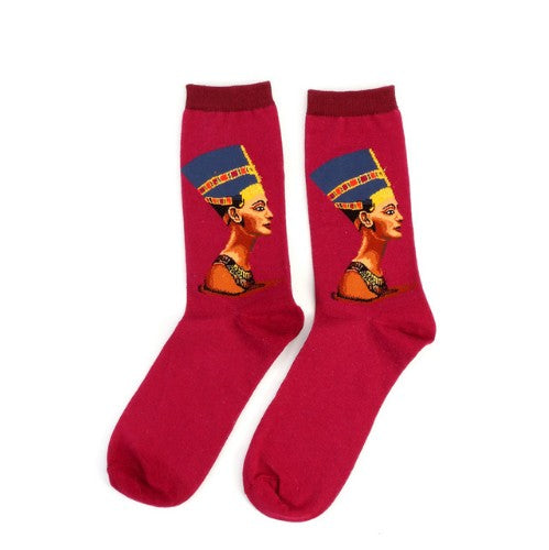 Art retro world famous paintings socks