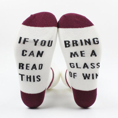 If you can read this, Bring me a glass of wine.